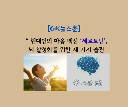 현대인의 마음 백신 ‘세로토닌’, 뇌 활성화를 위한 세 가지 습관
