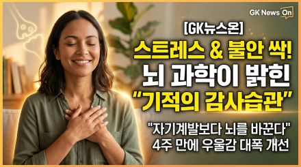 "자기계발보다 감사습관이 뇌를 바꾼다"… 스트레스와 불안을 줄이는 과학적 해법