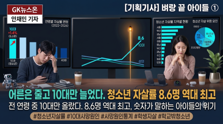 10대 자살률 8.6명…전체 하락 속 홀로 상승(벼랑 끝 아이들 ① — 통계편)