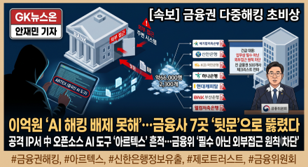 이억원 "AI 해킹 배제 못해"…금융사 7곳 '뒷문'으로 뚫렸다